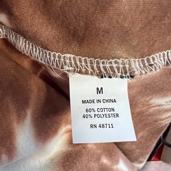 NWT Edgar + Ash Mens Long Sleeve Tie Die Shirt Size Medium - Picture 8 of 8